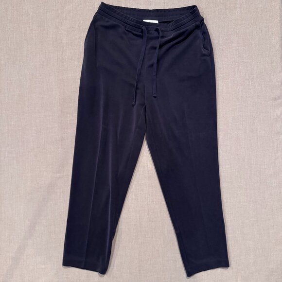 Pure Jill Sand-Washed Tencel Modal Pull-On Pants Women’s Medium Charcoal Gray - Picture 1 of 8